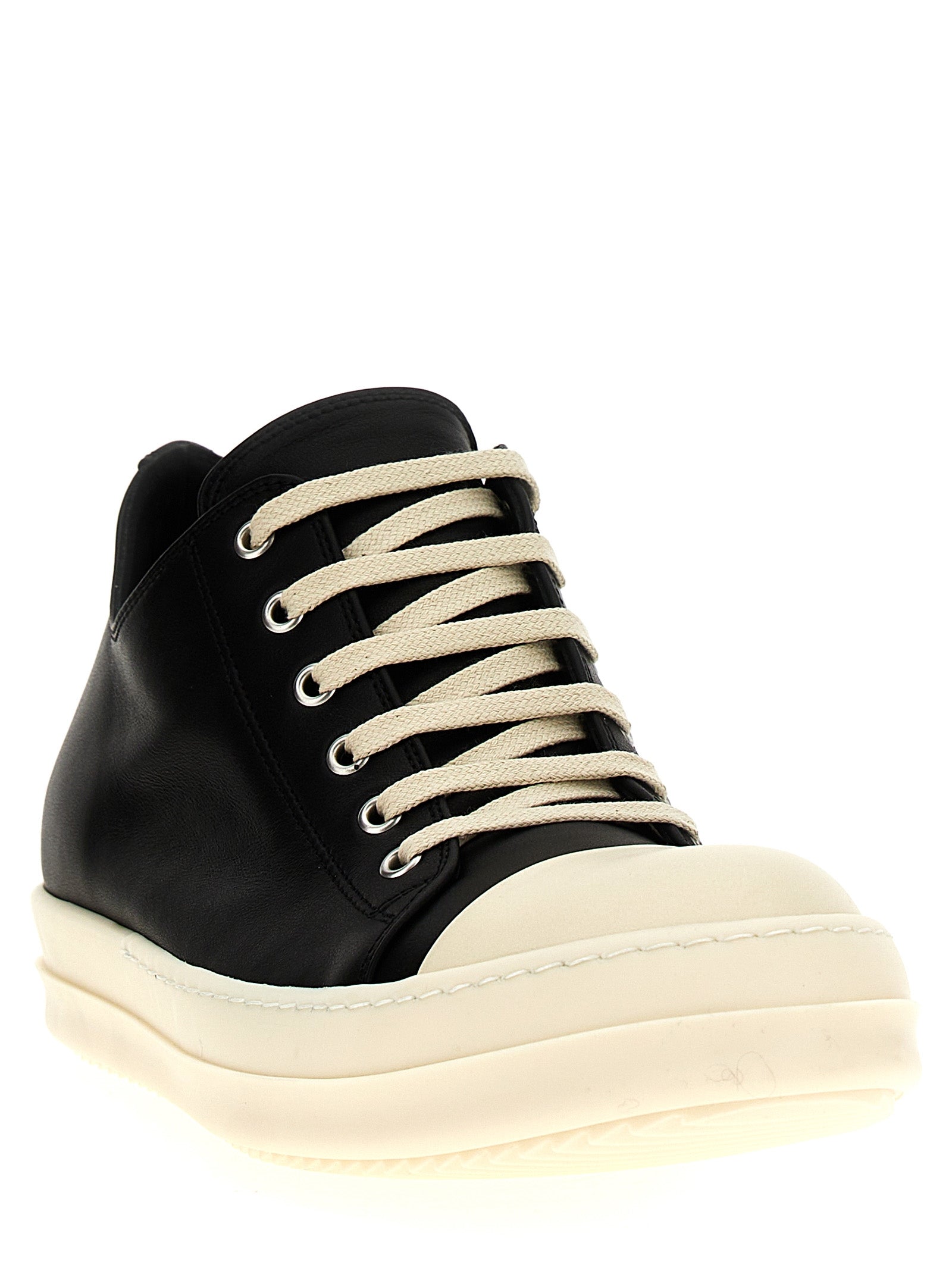 Bicolor Cowhide Low Top Sneakers
