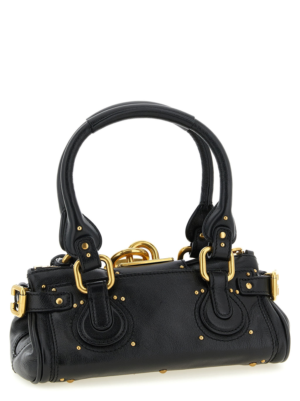 Black Buffalo Leather Handbag
