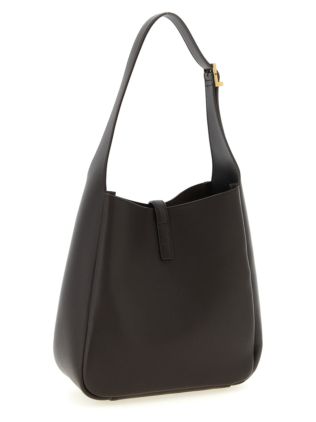 Brown Calfskin Shoulder Bag
