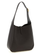 Brown Calfskin Shoulder Bag