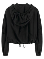 Black Polyester Bomber