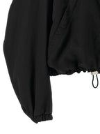 Black Polyester Bomber