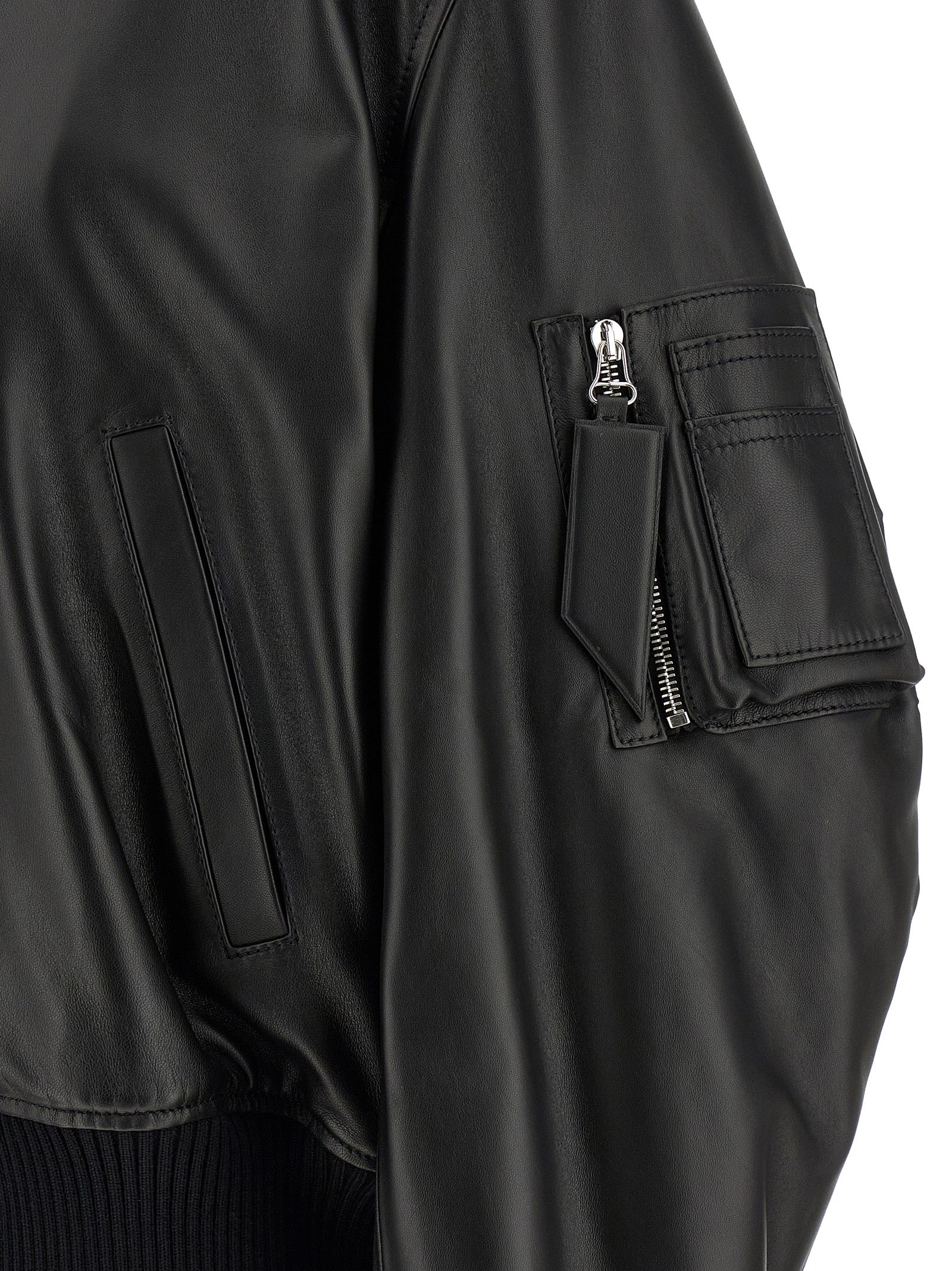 Black Lamb Leather Leather Jacket
