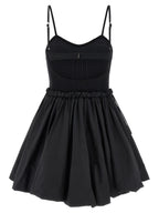 Black Polyamide Short Dress