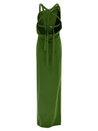 Bicolor Viscose Long Dress