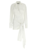 White Cotton Short Dress