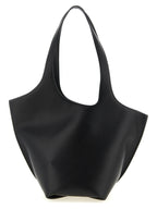 Black Calfskin Shoulder Bag
