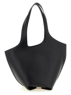 Black Calfskin Shoulder Bag