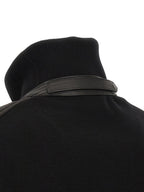 Black Wool Bomber