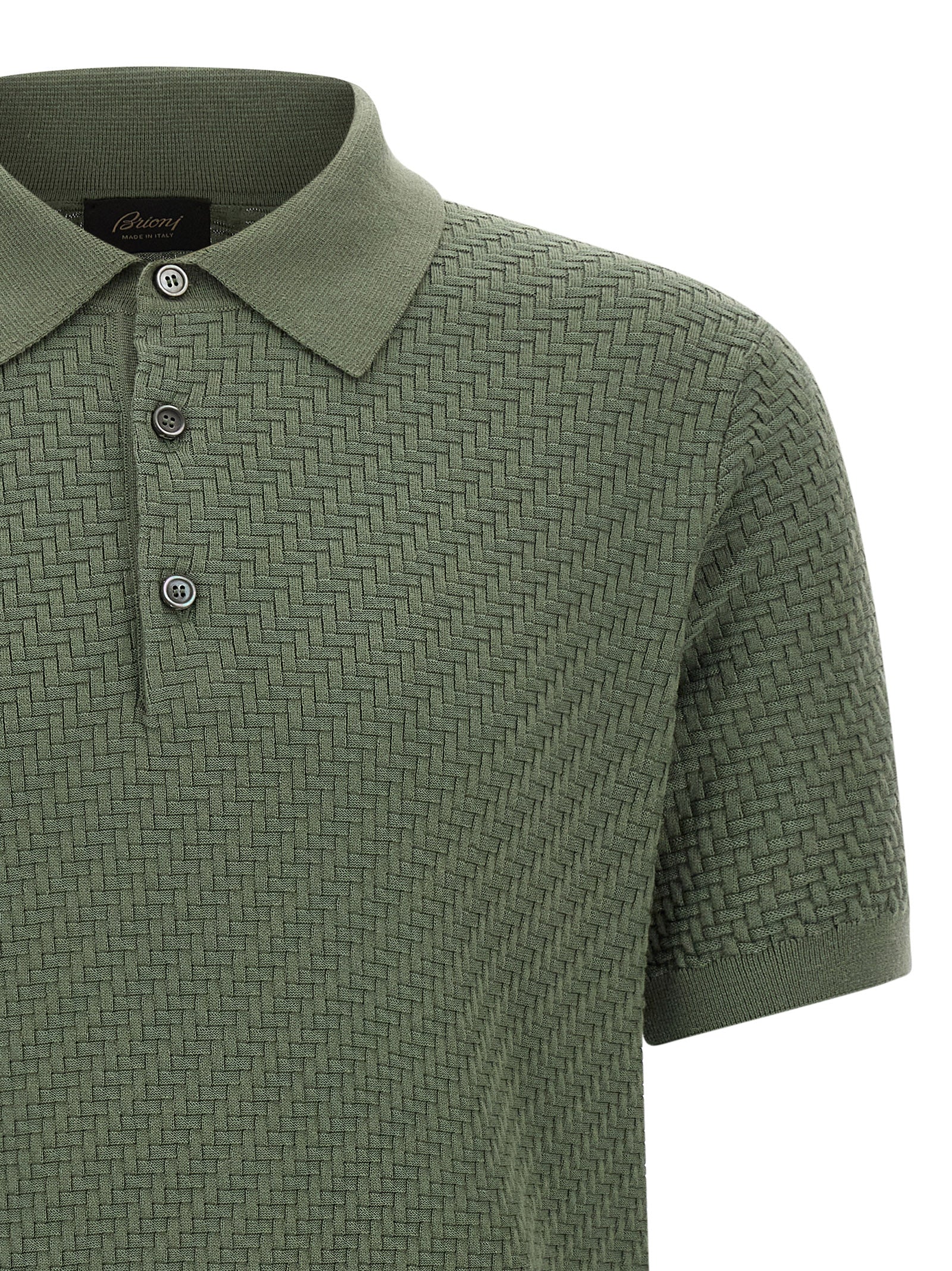 Bicolor Cotton Polo Shirt