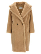 Beige Alpaca Leather Coat