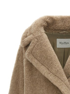 Beige Alpaca Leather Coat