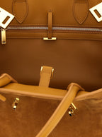 Beige Goatskin Handbag