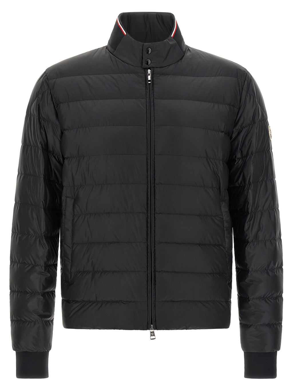 Black Polyamide Full-Length Jacket