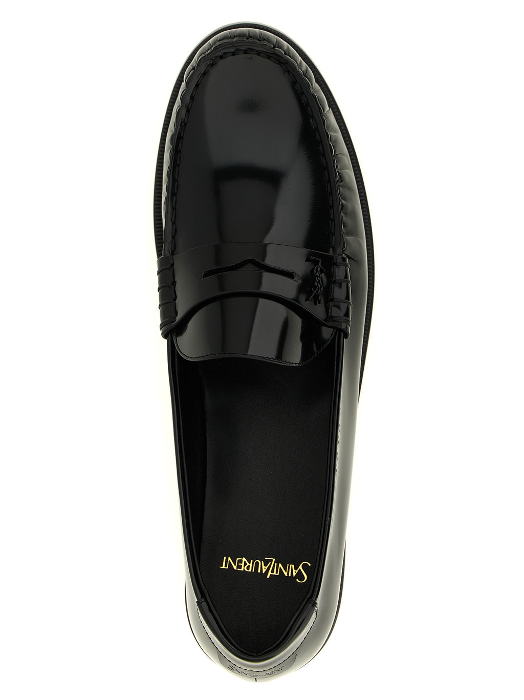 Black Calfskin Slip-On Loafers