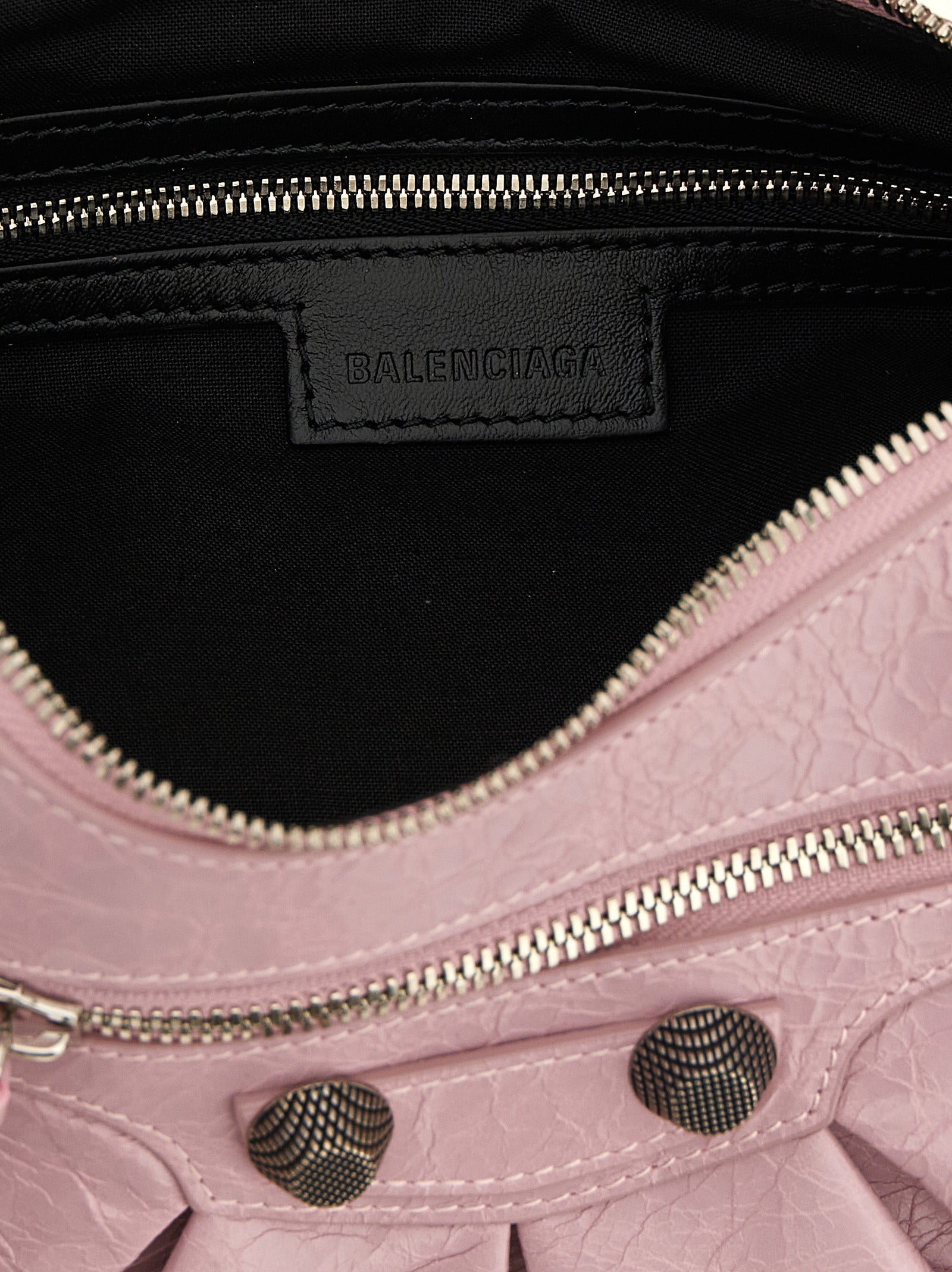 Multicolor Lamb Leather Shoulder Bag