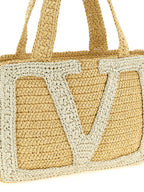 White Viscose Tote Bag
