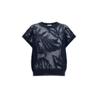 Blue Linen T-Shirt