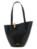 Black Cowhide Shoulder Bag