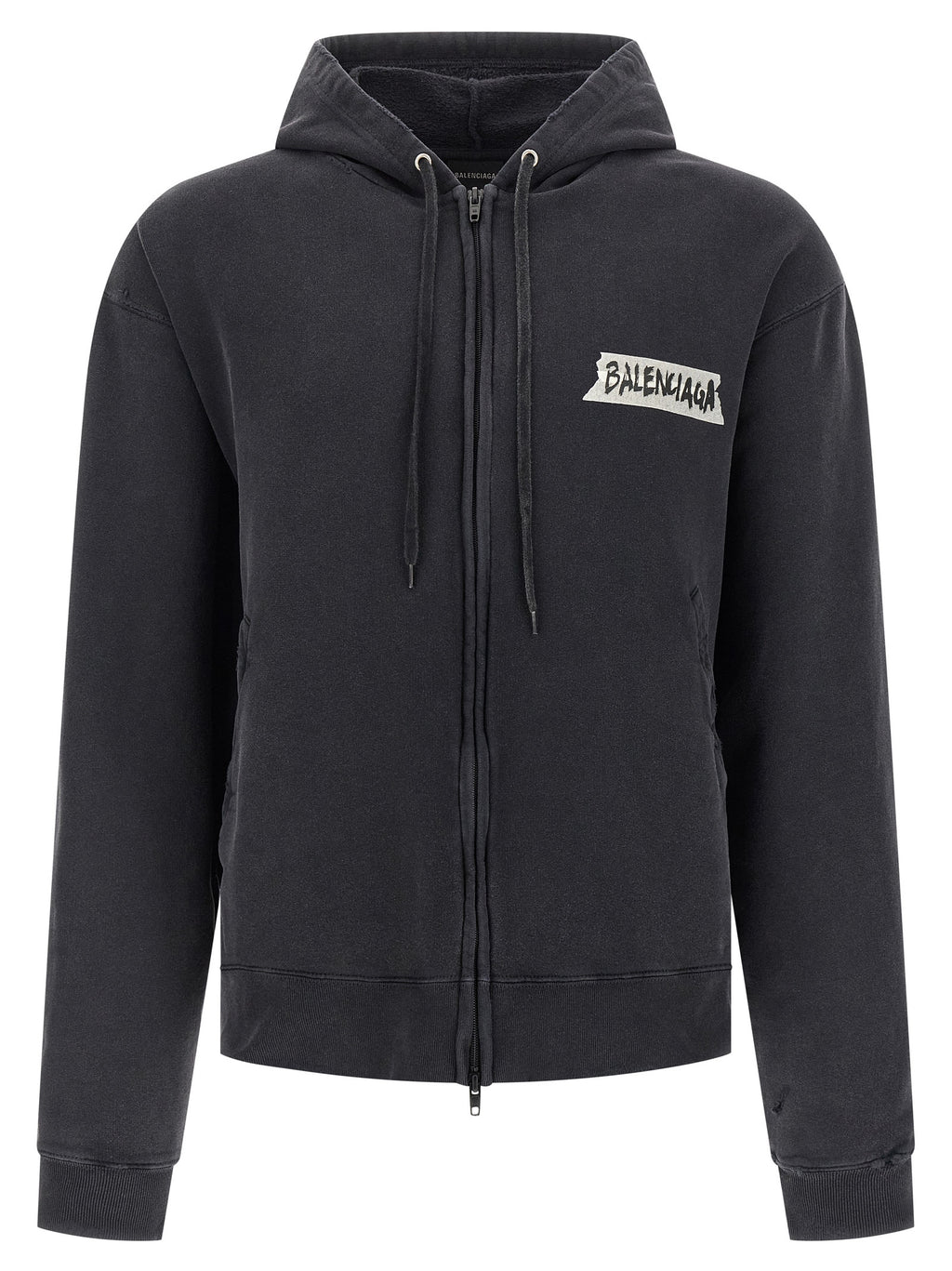 Black Cotton Sweatshirt