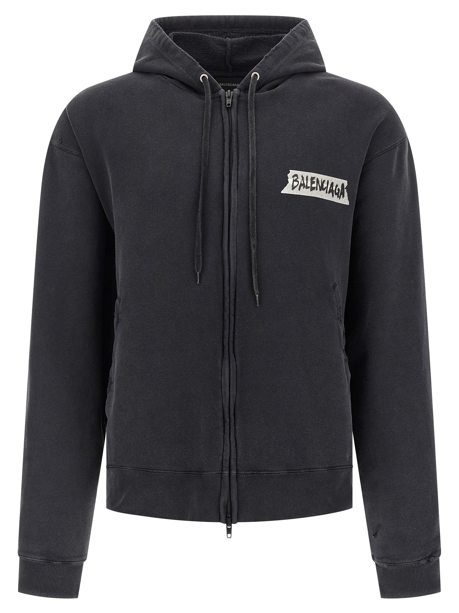 Black Cotton Sweatshirt
