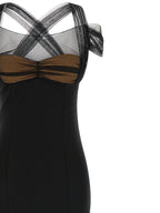 Black Viscose Long Dress