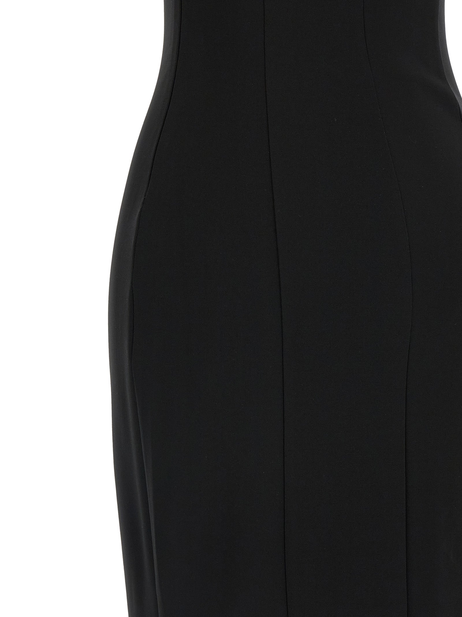 Black Viscose Long Dress