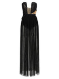 Black Viscose Long Dress