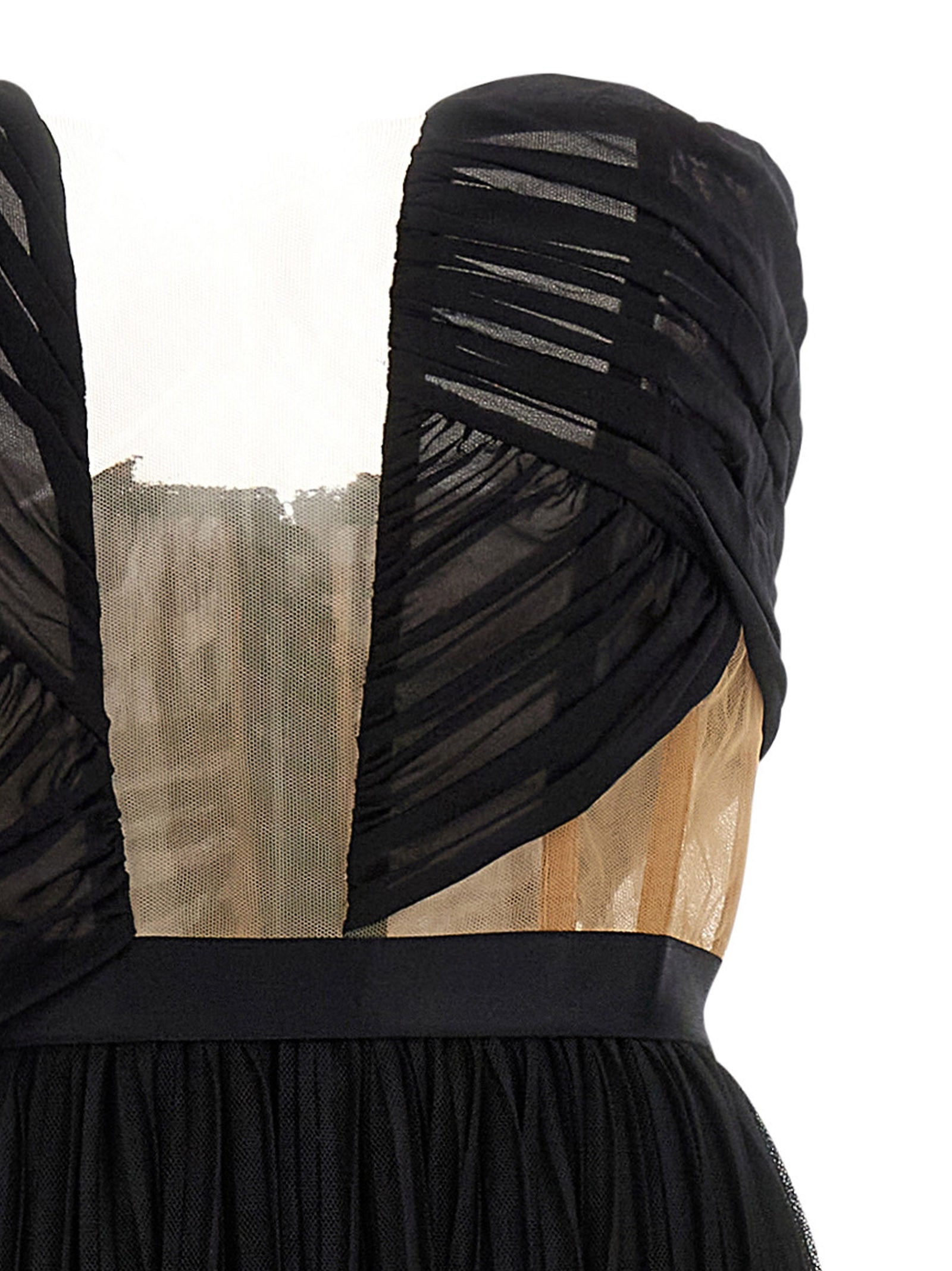 Black Viscose Long Dress