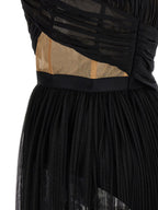 Black Viscose Long Dress
