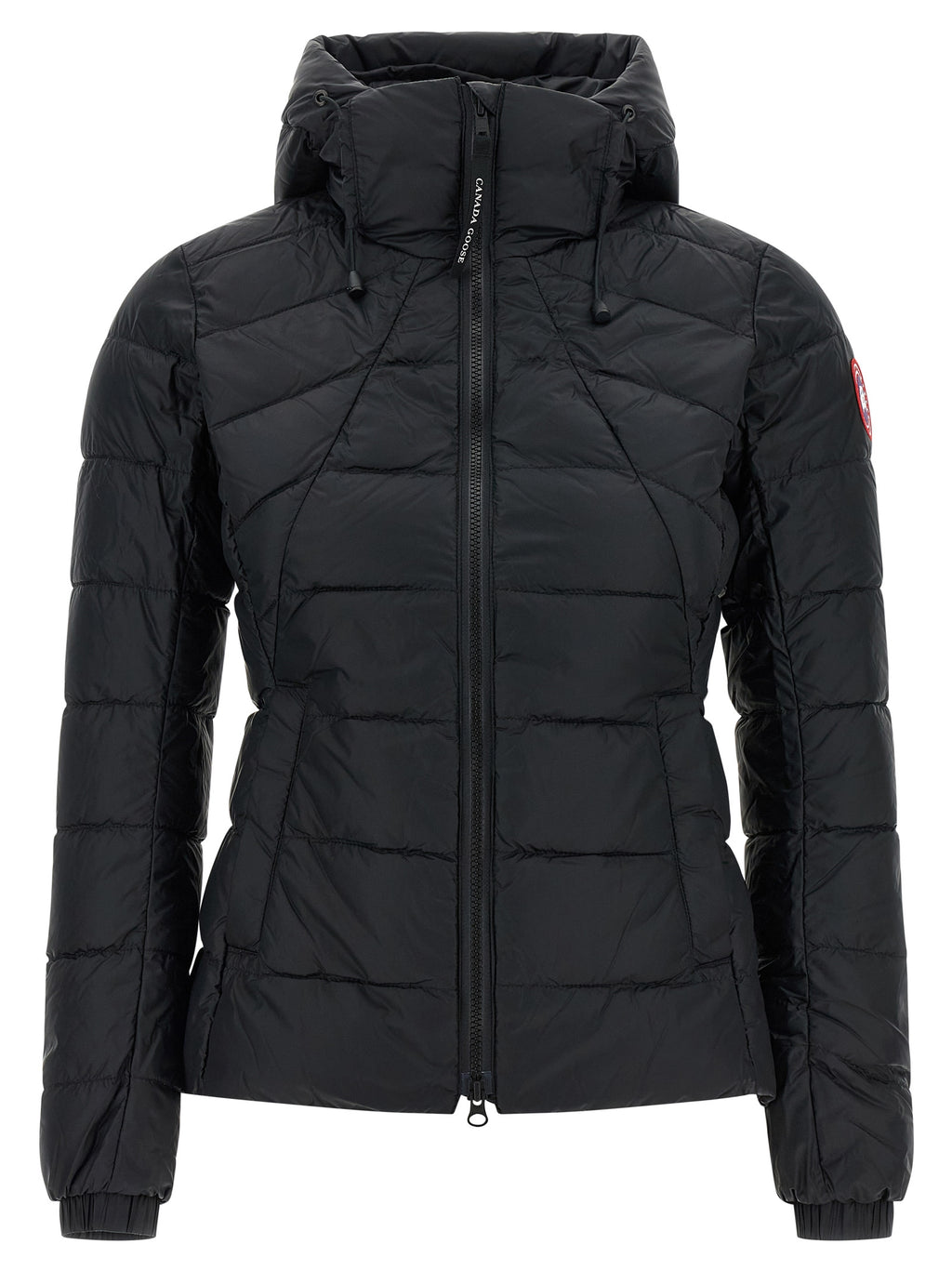 Black Polyamide Full-Length Jacket