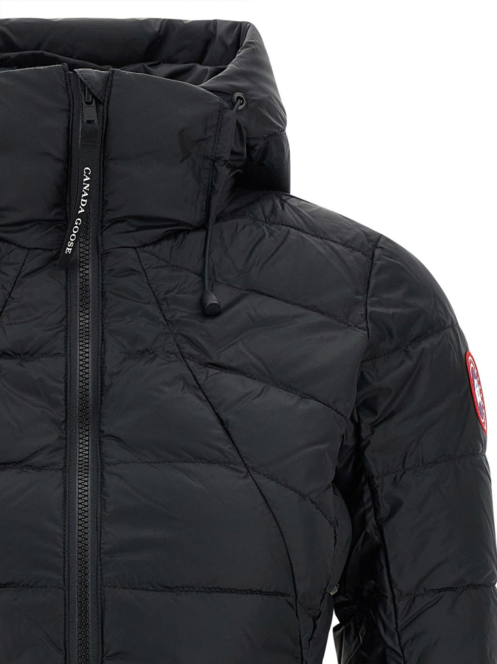 Black Polyamide Full-Length Jacket