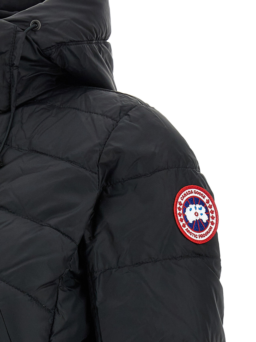 Black Polyamide Full-Length Jacket