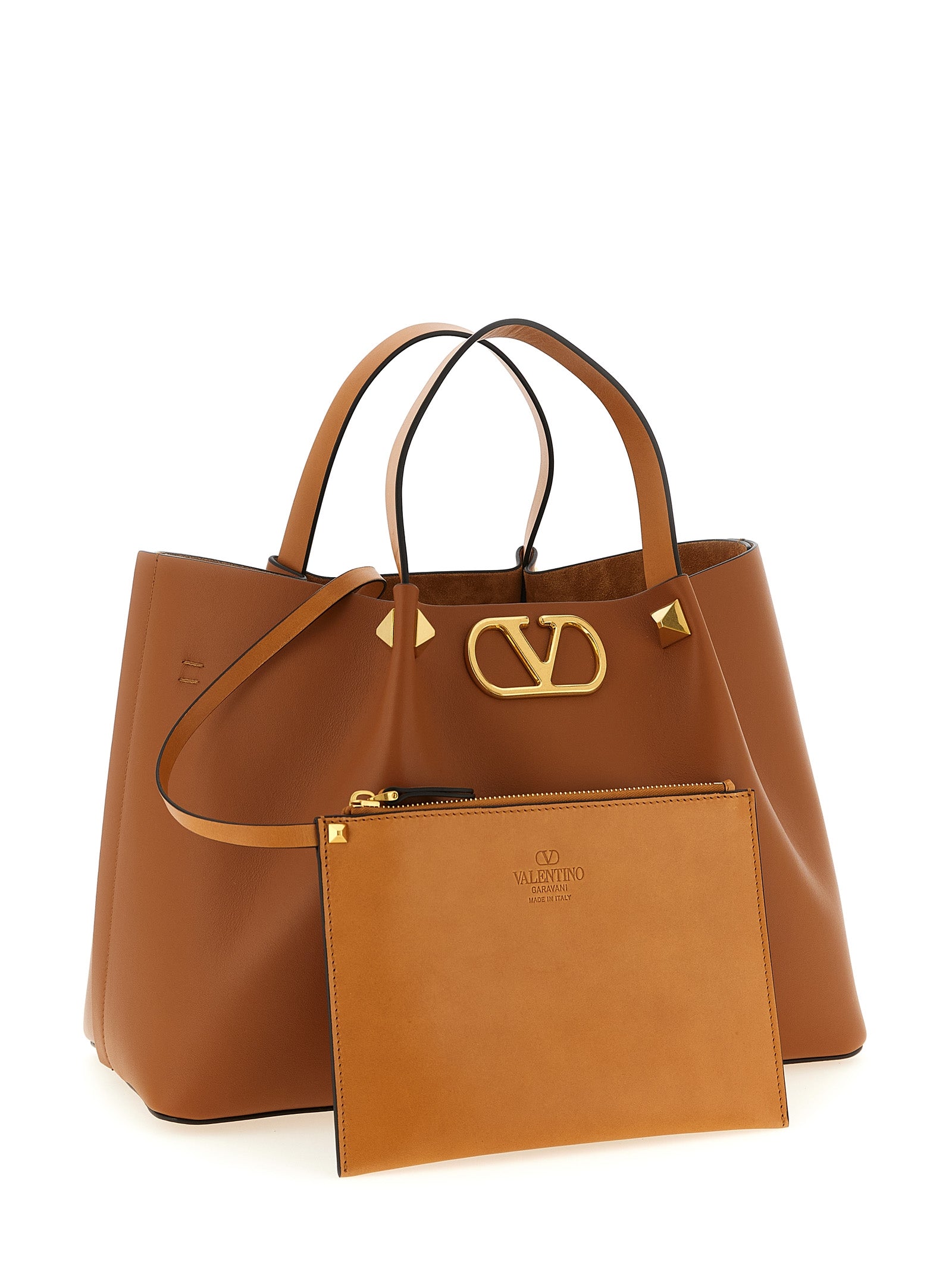 Brown Calfskin Tote Bag