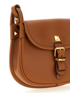 Brown Calfskin Shoulder Bag