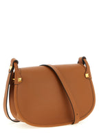 Brown Calfskin Shoulder Bag