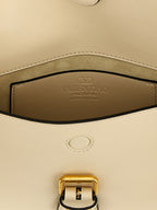 White Calfskin Shoulder Bag