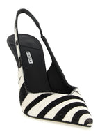 Bicolor Calfskin High Heel Pumps