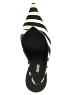 Bicolor Calfskin High Heel Pumps