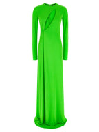 Bicolor Viscose Long Dress