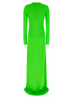 Bicolor Viscose Long Dress