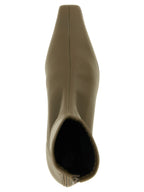 Bicolor Lambskin Ankle Boots