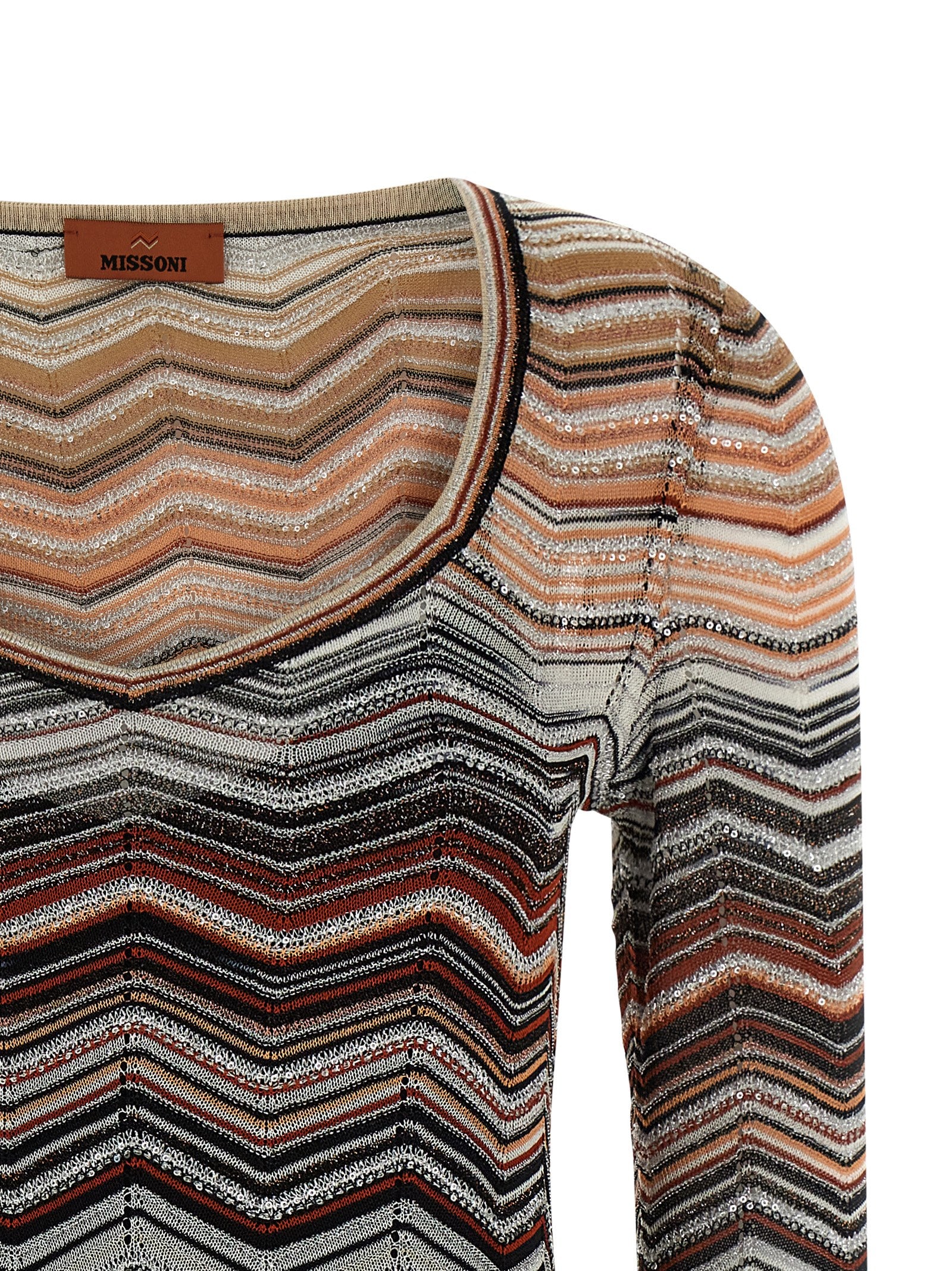 Brown Viscose Short Dress