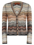 Brown Viscose Cardigan