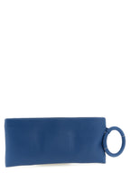 Blue Lambskin Clutch Bag