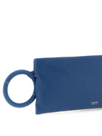 Blue Lambskin Clutch Bag