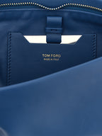 Blue Lambskin Clutch Bag
