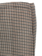 Brown Polyester Mini Skirt