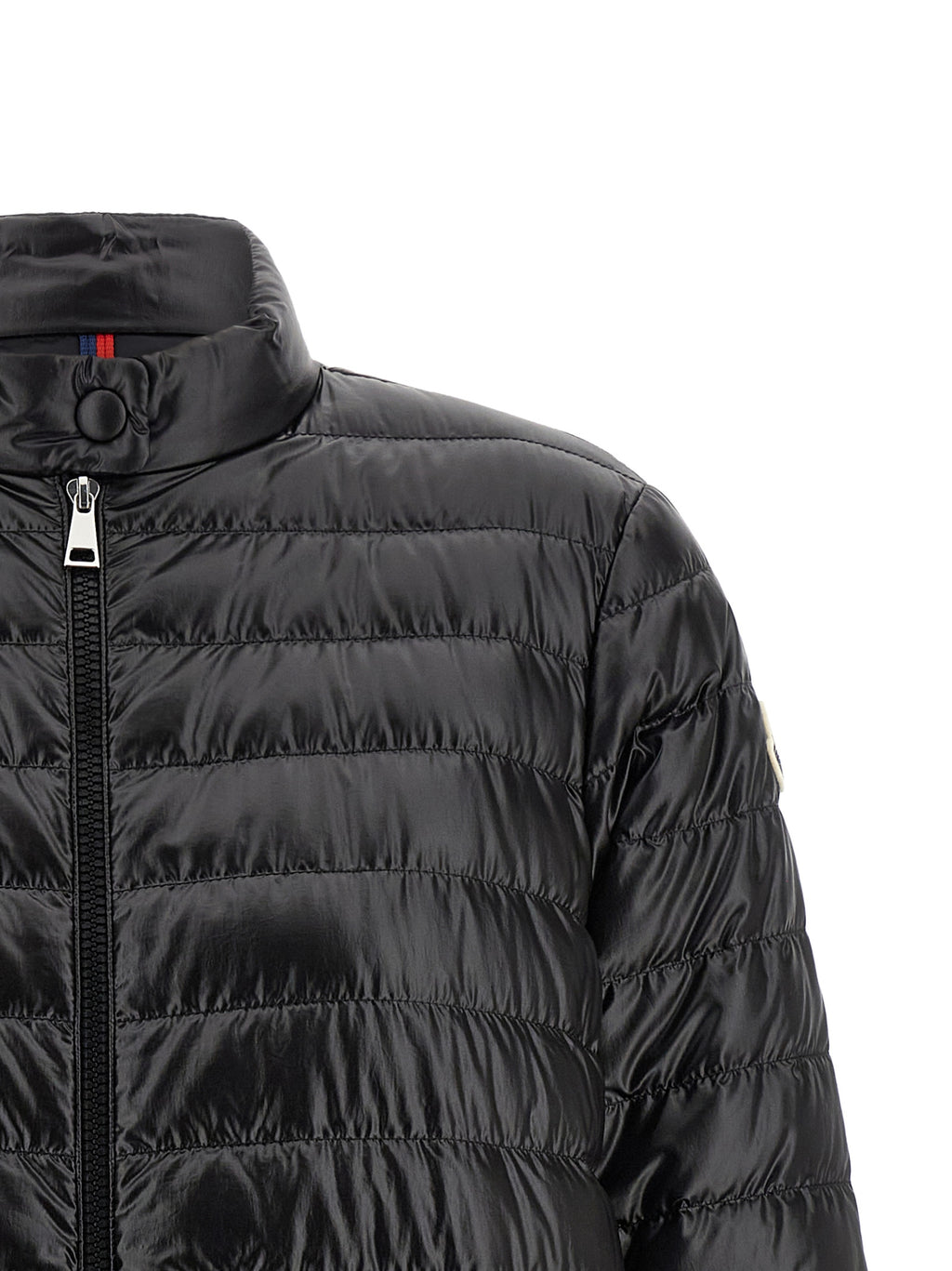Black Polyamide Full-Length Jacket