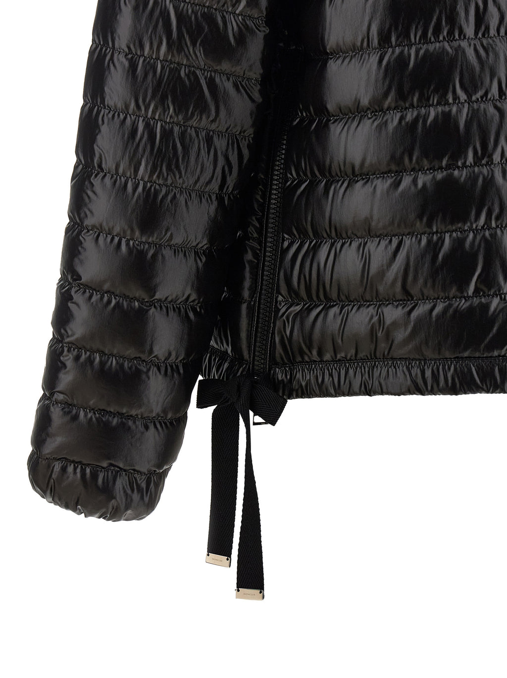 Black Polyamide Full-Length Jacket